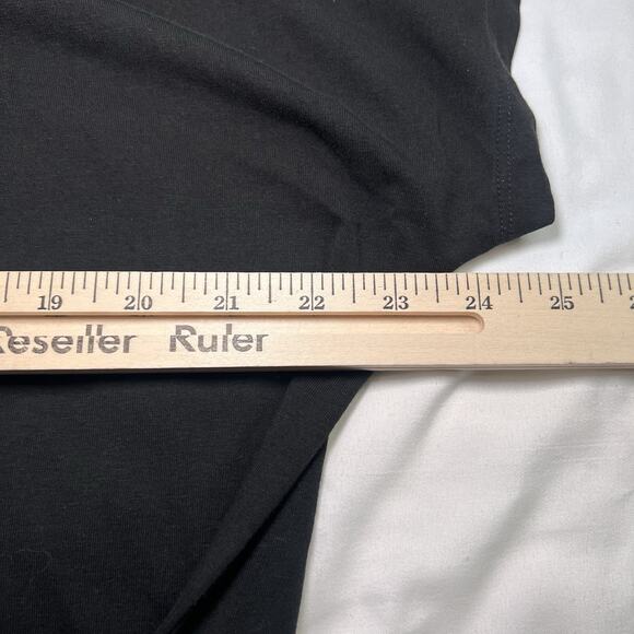 Universal Standard Misa Dress Size S (14-16) Black Short Sleeve Tie Front - Picture 8 of 15